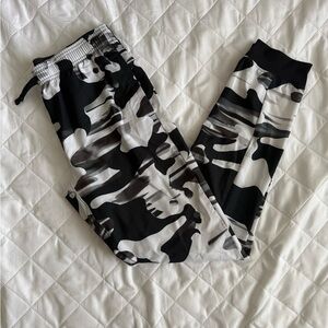 Under Armour Black and White Camouflage Joggers